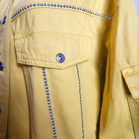 Nocturne Oversized Studded Jean Jacket XS - Picture 12 of 15